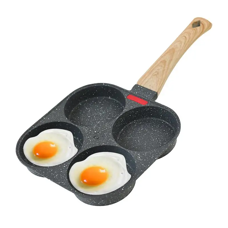Egg Pan, 4-Cups Non-Stick Frying Pan, Multifunctional Omelet Pan, Gray