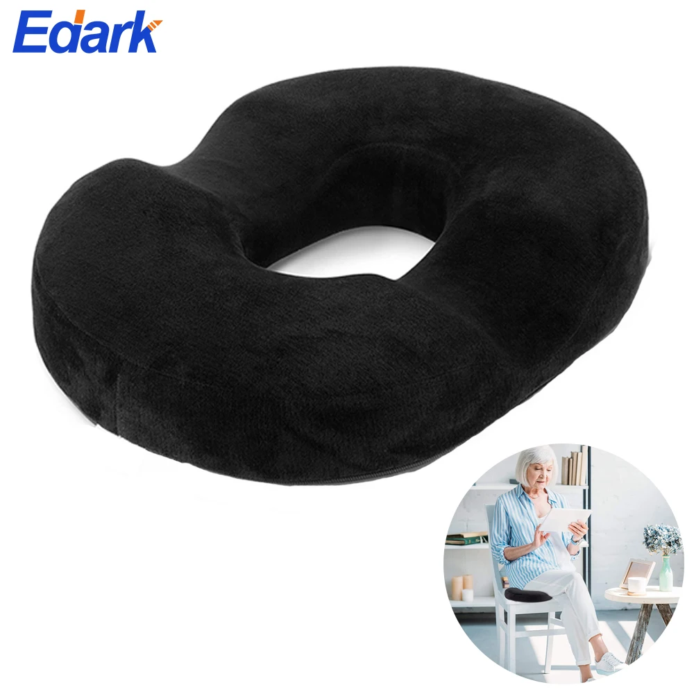 Car Orthopedic Memory Cushion New Donut Shape Coccyx Travel Seat Cushion  Desk,Work,Gaming Accessories Sciatica Chair Cushion Pad