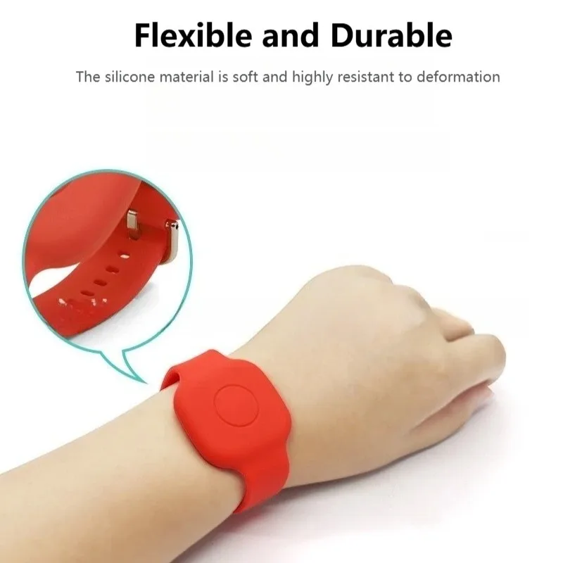 All-in-One Silicone Watchband with Concealed GPS Tracker Holder