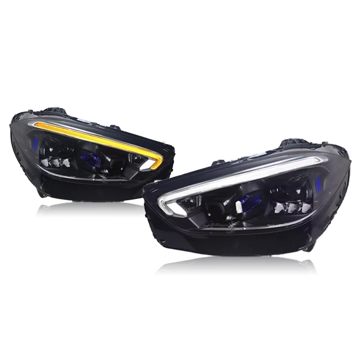 TYPY 자동차 헤드라이트, 벤츠 C 클래스 W206 2022-2024 LED 자동차 램프, 주간 주행등, 다이내믹 방향 지시등, 자동차 액세서리