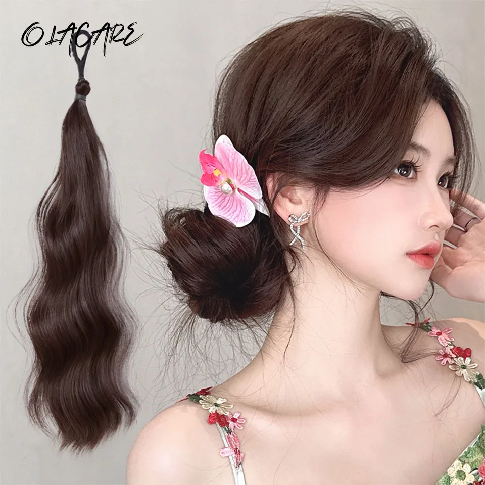 Synthetic Hair Wavy Bun for Women