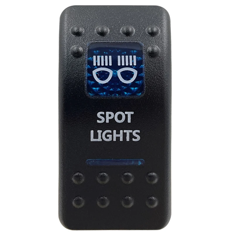 Blue LED Rocker Switch Button - Enhanced Interior Lights & Camper Accessories