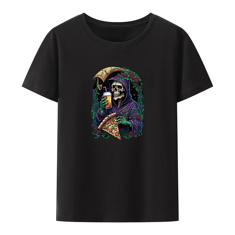

Party Reaper 2023 Cotton T-shirt Top Y2k Man O-neck Loose Short T-shirts Graphic Tshirts for Men Short-sleev The Weeknd Summer