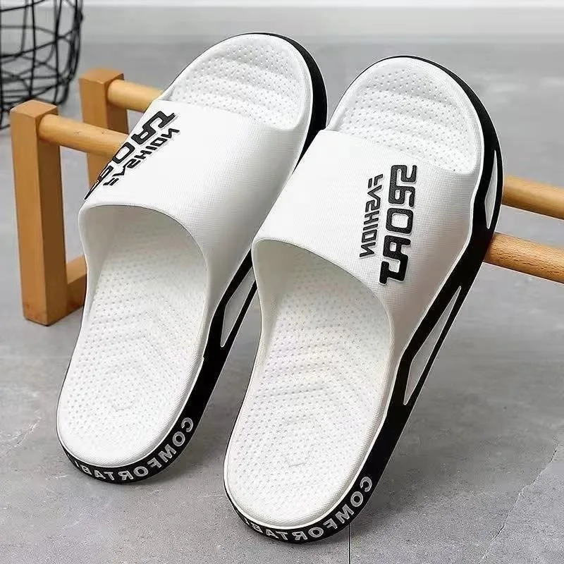 New Summer Soft Sole Slippers Fashion Personality Home Bathe Sandals Anti Slip Durable Men's Beach Outdoor Plus Size Flip Flops — view 6