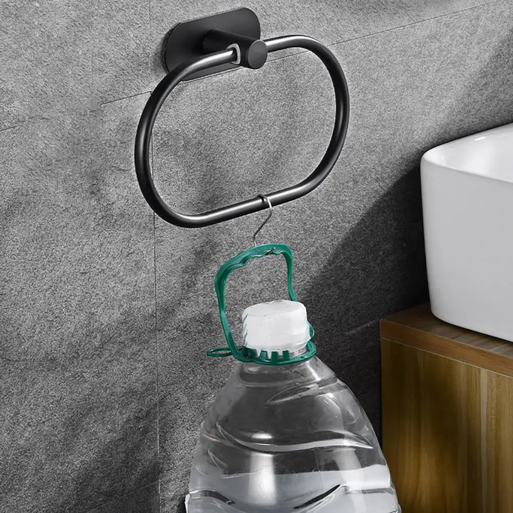 Multi-function Towel Holder Swivel Towel Rack Holder Set Heavy Duty Bathroom Kitchen Accessories Wall Mount Hanger Ring