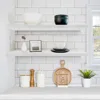 Floating Shelves for Wall - 2 Long Floating Shelves Farmhouse - 35 x 9 Inch Wall Mounted Floating Shelves for Wall, White 2