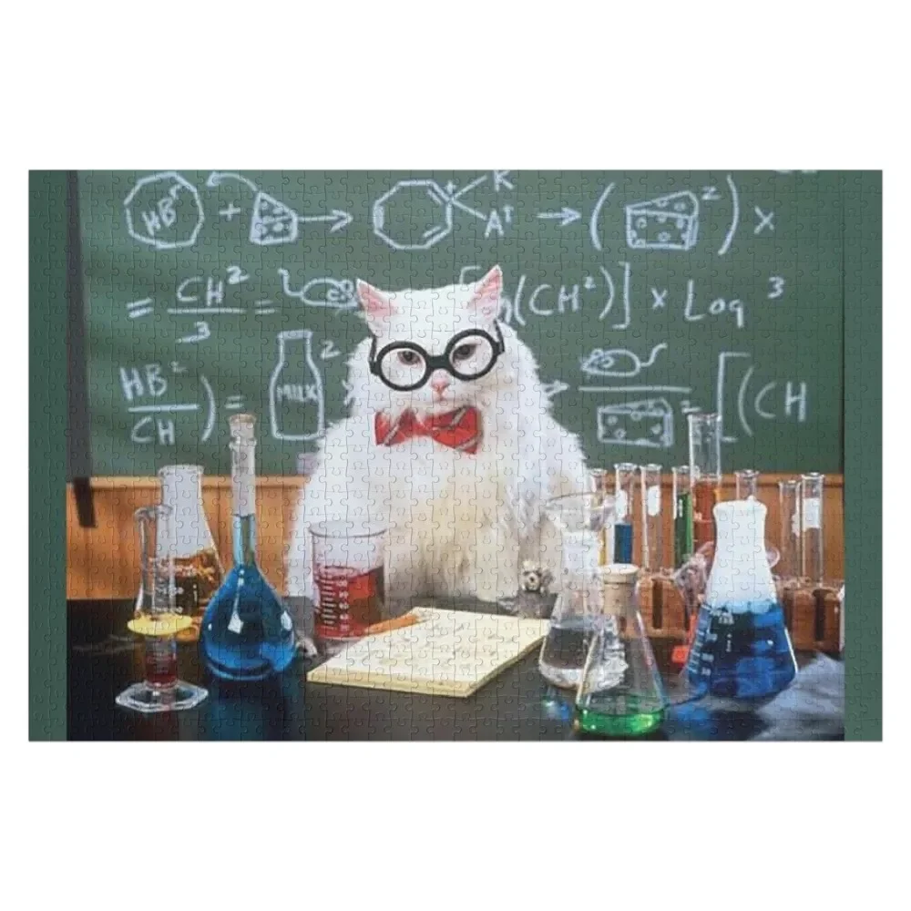 

Chemistry Cat Jigsaw Puzzle Photo Jigsaw Pieces Adults Personalize Puzzle