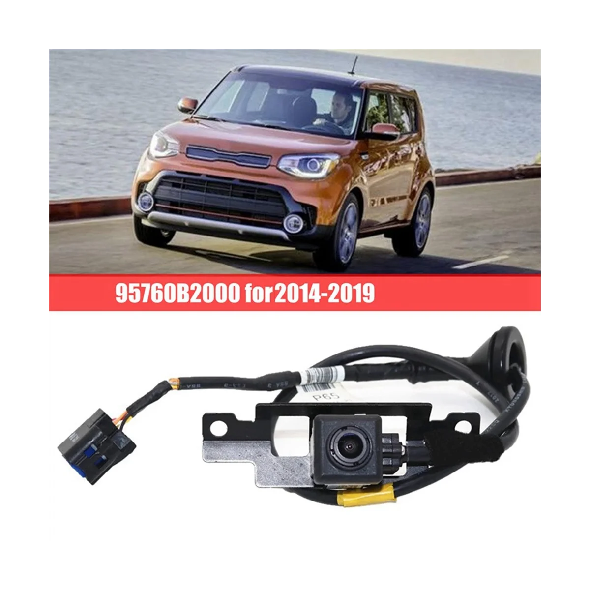 

95760-B2000 Rear View Camera Reversing Camera Without Bracket Car for Kia Soul 2014-2019 95760-B2100