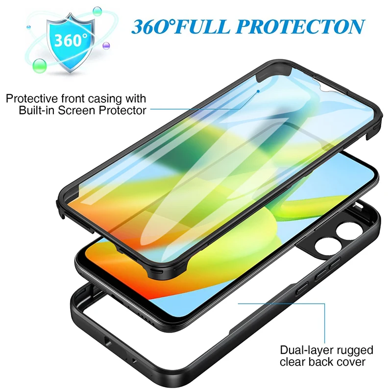 360 Full Body Transparent Phone Case and Screen Protector