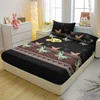 1 Simple Modern Butterfly Printed Matte Fitted Sheet, Bedroom Printed Bed Cover, Bedding (Excluding Pillowcases) 2
