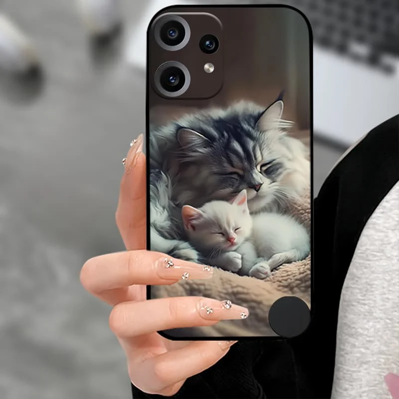 Premium Soft TPU Silicone Back Cover with Camera Protector - Black Bumper Case