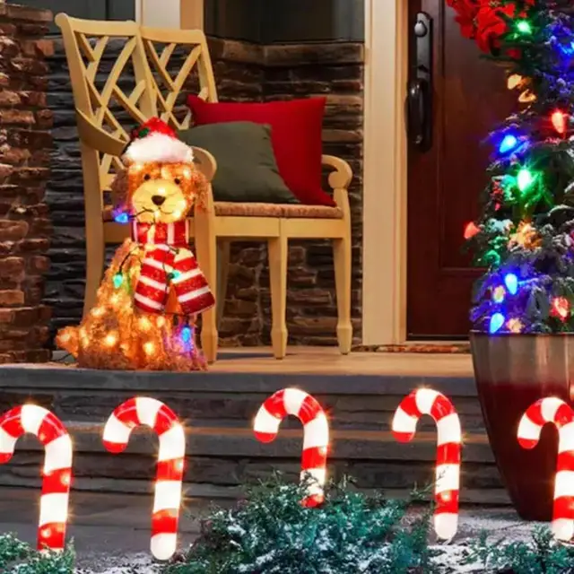 Goldendoodle Holiday Karácsony Led Light Up Fluffy Doodle Dog Dekoráció Könnyű Húrral A Kültéri Udvar Kerti Dekorációhoz - Image 4