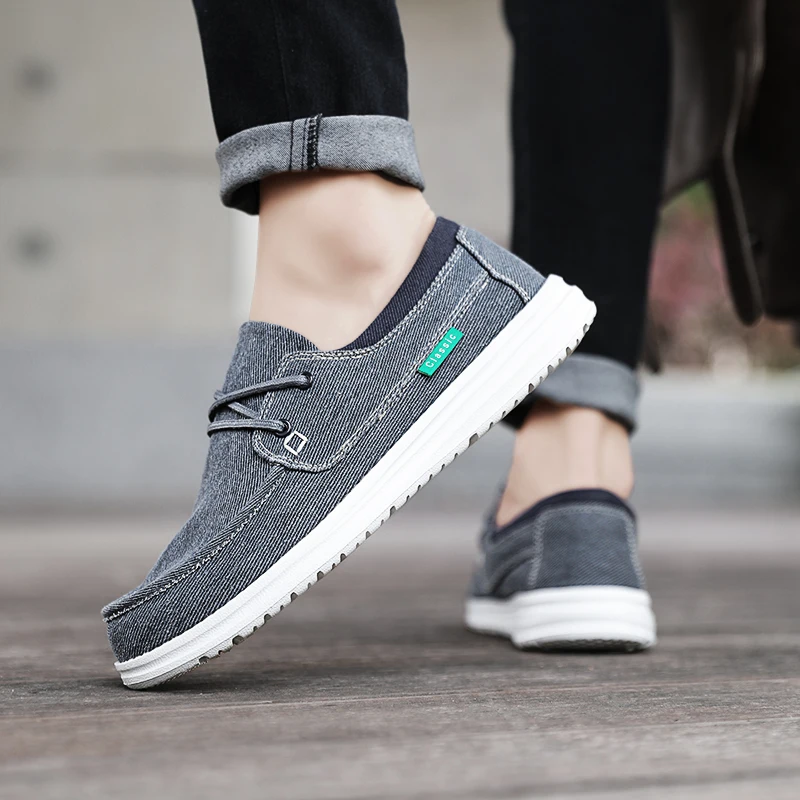 Golden Sapling Canvas Shoes Men Retro Loafers Lightweight Flats Leisure Footwear Male Summer Moccasin men's Casual Business Shoe 2