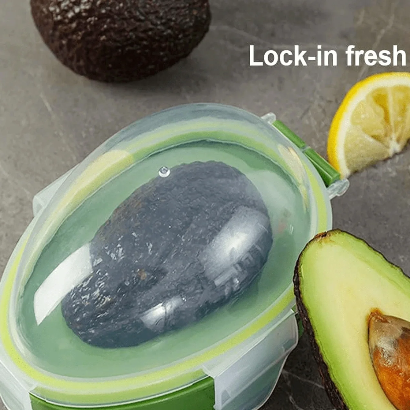 Avocado Storage Box Reusable Crisper Fruit Slicer Saver Space Saving Keeper Container Food Fresh Keeping Kitchen Fridge