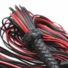 For Horse Training Whip Leather-covered Handle with Wrist Strap 2
