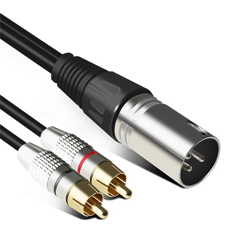  RCA ̺ 2RCA -XLR 3   ĳ  ͽ ÷ AV ̺ XLR- RCA ̺ 1m