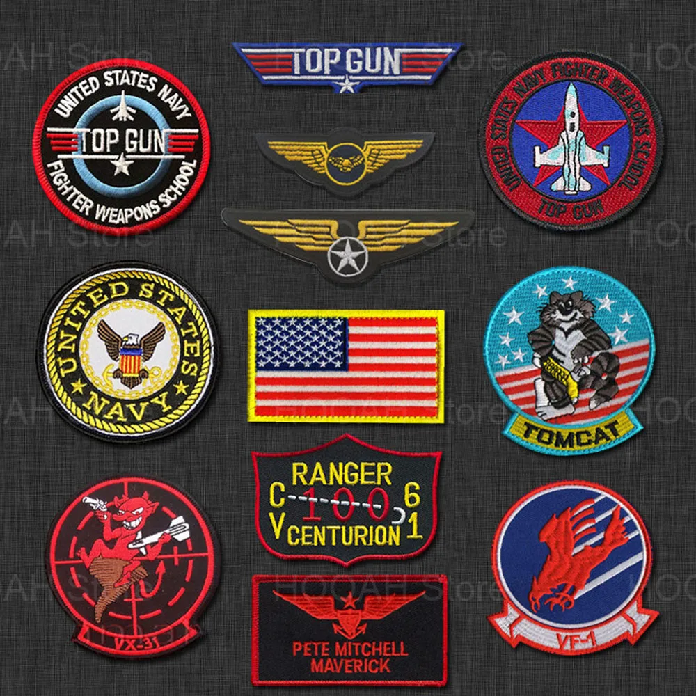 Top Gun Jacket Maverick Patch, Badge Top Gun Maverick