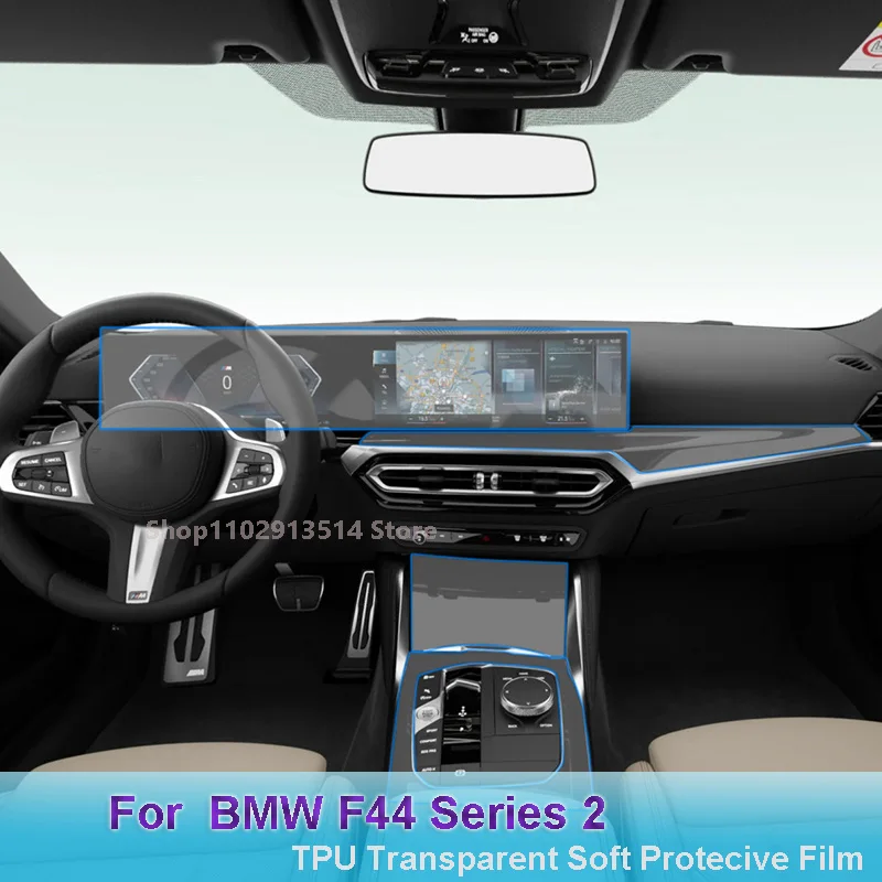 

For BMW F44 Series 2 (2023) Navigation Sticker Center Console Gear Panel Screen TPU Car Interior Protective Car Repair Film