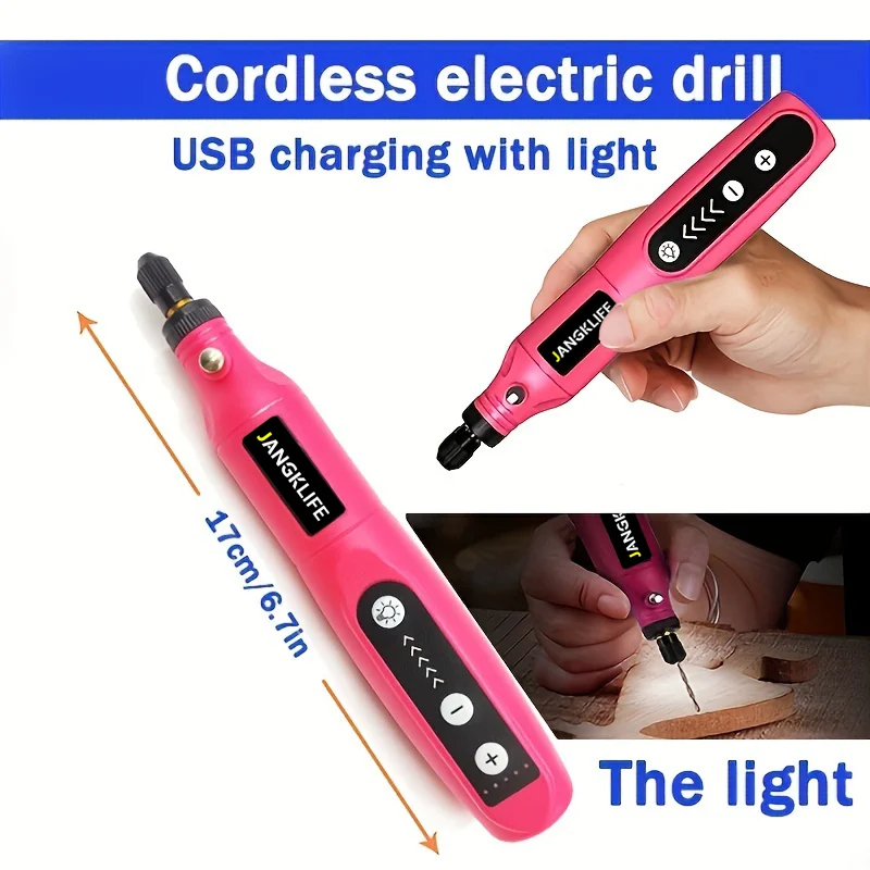 Usb Electric Engraver Pen Set Cordless Rotary Tool Kit Woodworking Engraving  - Electric Drill - Aliexpress