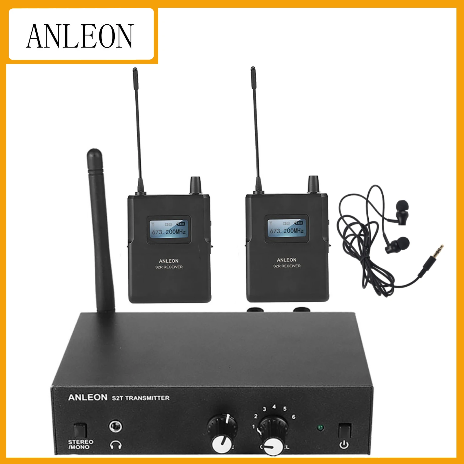 ANLEONS2 Stereo Stage InEar Monitor System, sistema profissional de retorno de ouvido, 2