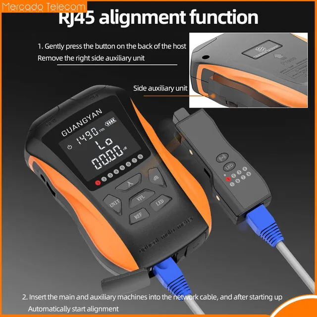 FTTH Multifunctional Mini Optical Fiber Power Meter OPM Fiber Optical RJ45 Cable Tester Visual Fault Locator 5KM 15KM 30MW VFL