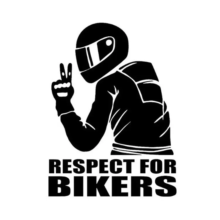 Autocolante Respect Biker vista 8