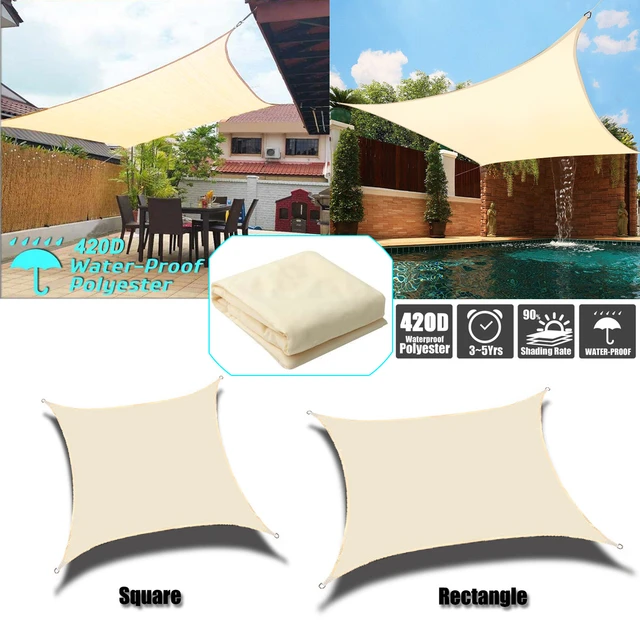 Auto Side Tent Canopy Triangle Sun Shade Sail Canopy for UV Block Sun  Shelter For Outdoor Facility&Activities Backyard Awning - AliExpress