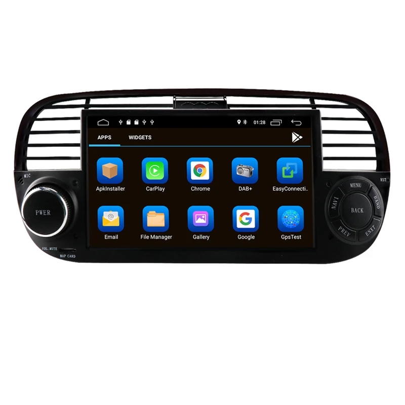 

Для FIAT 500 2007-2014 Android 10 четырехъядерный автомобильный Dvd медиаплеер радио GPS WIFI Bluetooth управление рулевым колесом черный