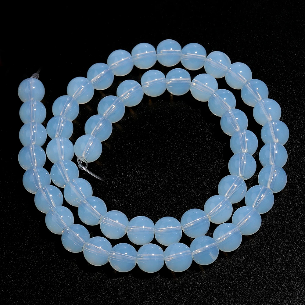 49 Pezzi Di Perle Rotonde Sciolte Di Labradorite Naturale Da 8 Mm - Foto 13