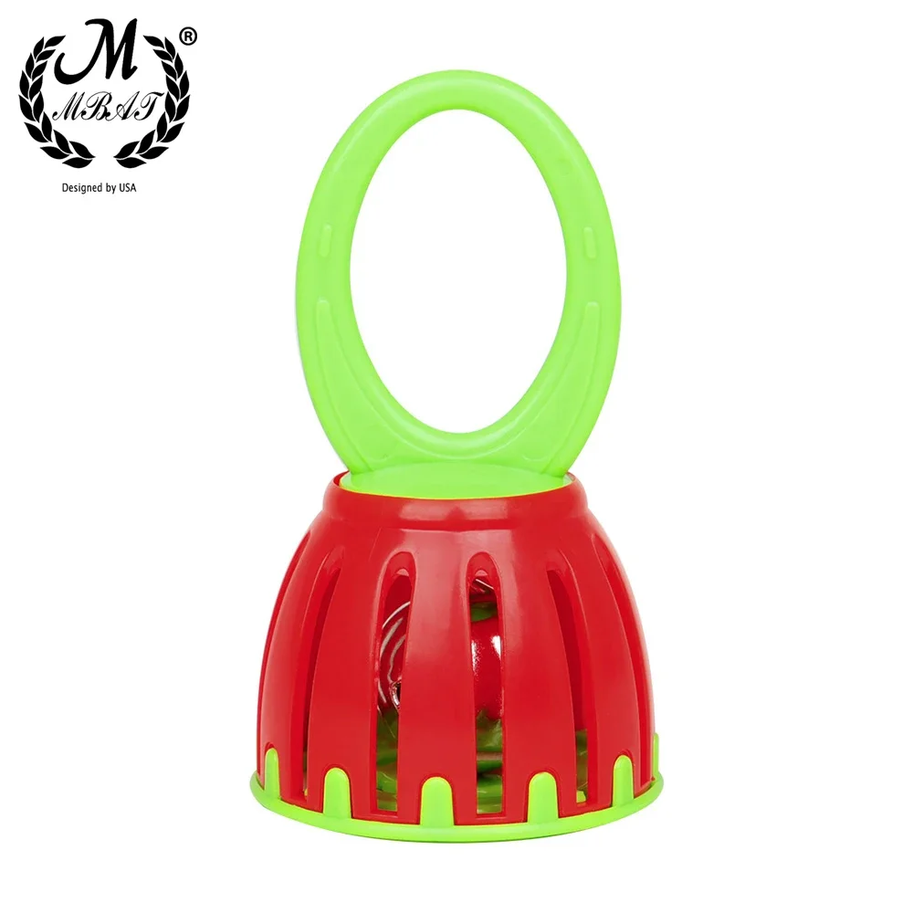 M MBAT Hand Cage Bells Bell Drums Children's Music Toys Rattles Children's Music Early Learning Toys Percussion Instruments