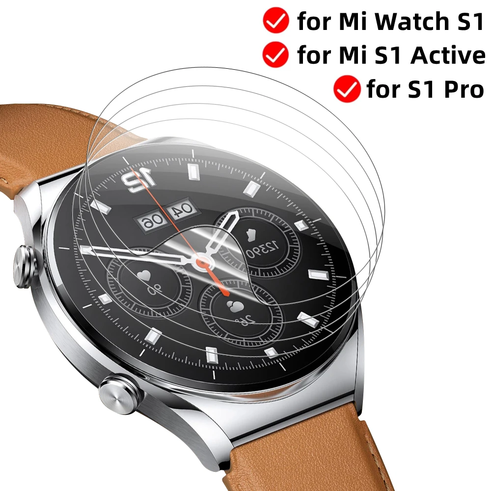 Guarda S1 Pro Pellicola Protettiva Morbida Per Xiaomi Watch S1/S1 Pellicola Salvaschermo Attiva Mi Watch S1 Pro Proteggi Pellicole Antigraffio