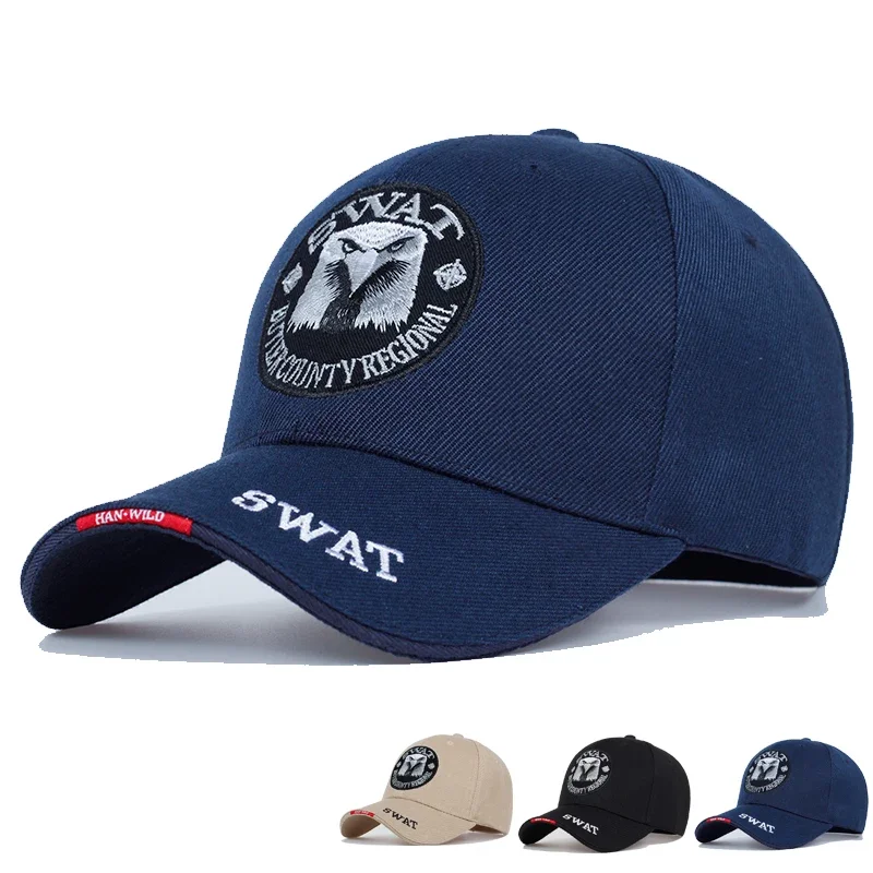 SWAT Army Cap Male Embroidered Eagle Black Baseball Caps Men Gorras Para Hombre Womens Snapback Bone Masculino Tactical Cap