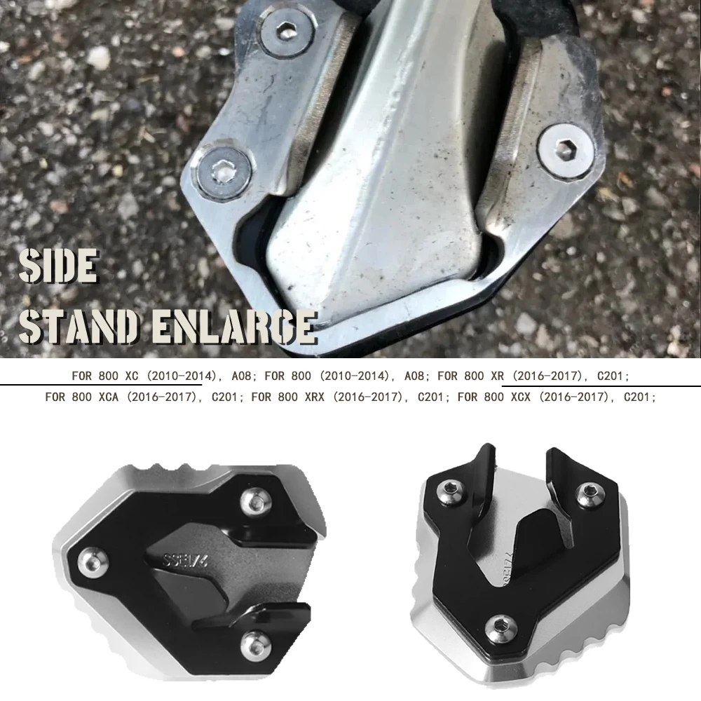 

2024 Kickstand Support Plate For Tiger 800 XC 2010-2014 800 XCx XCa XR XRx XRt 2015 2016 2017 CNC Extension Side Stand Plate Pad