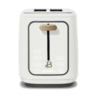 Beautiful 2 Slice Touchscreen Toaster, White Icing by Drew Barrymore 1