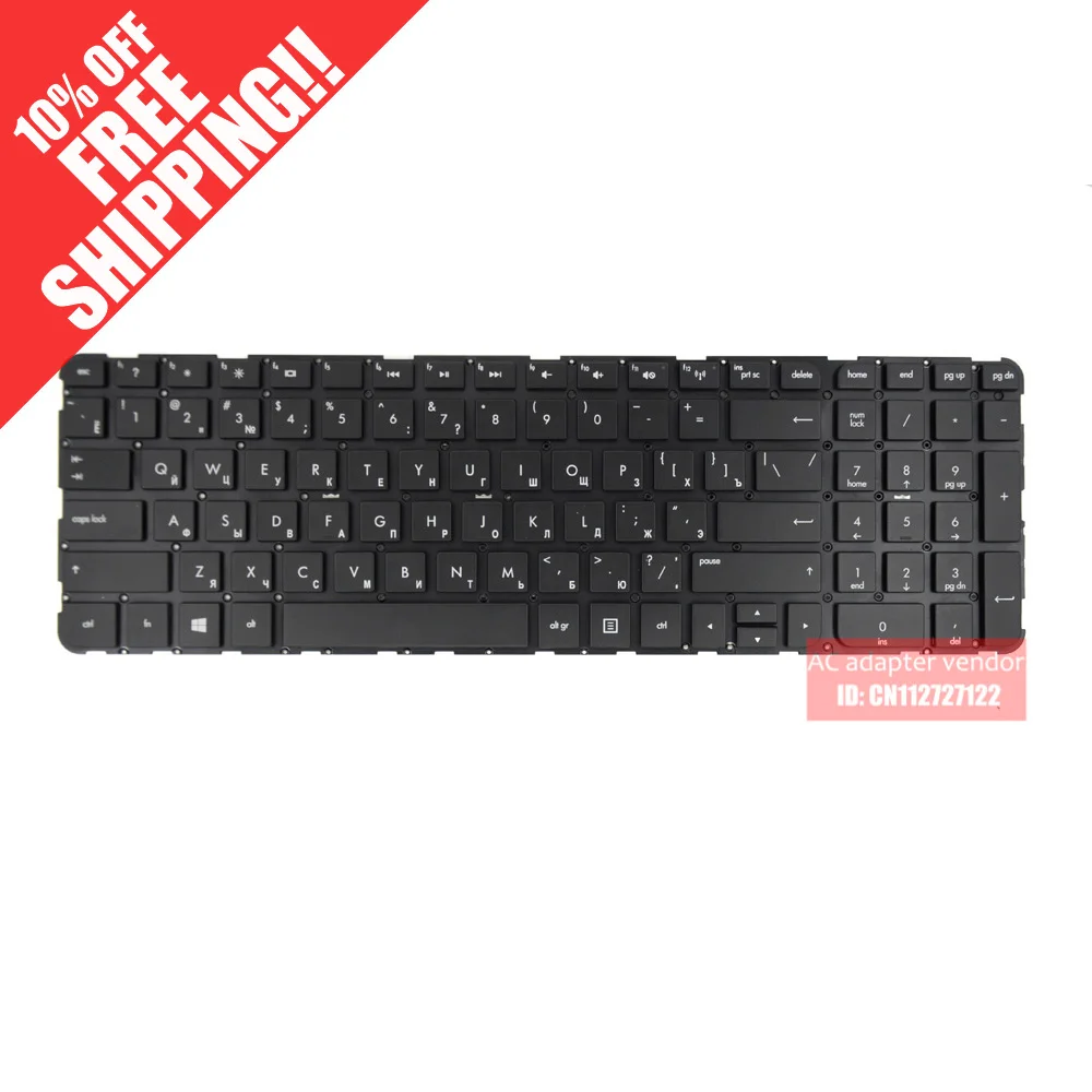 

New Replacement FOR HP Pavilion m6-1000 RU Russian black laptop keyboard