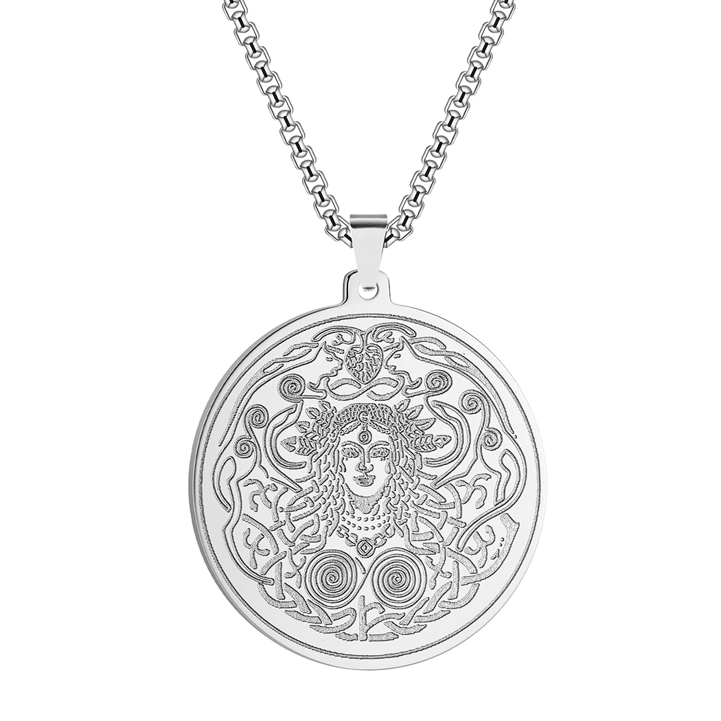 Dainty Freyja Goddess Women Necklace Statement Jewelry Stainless  