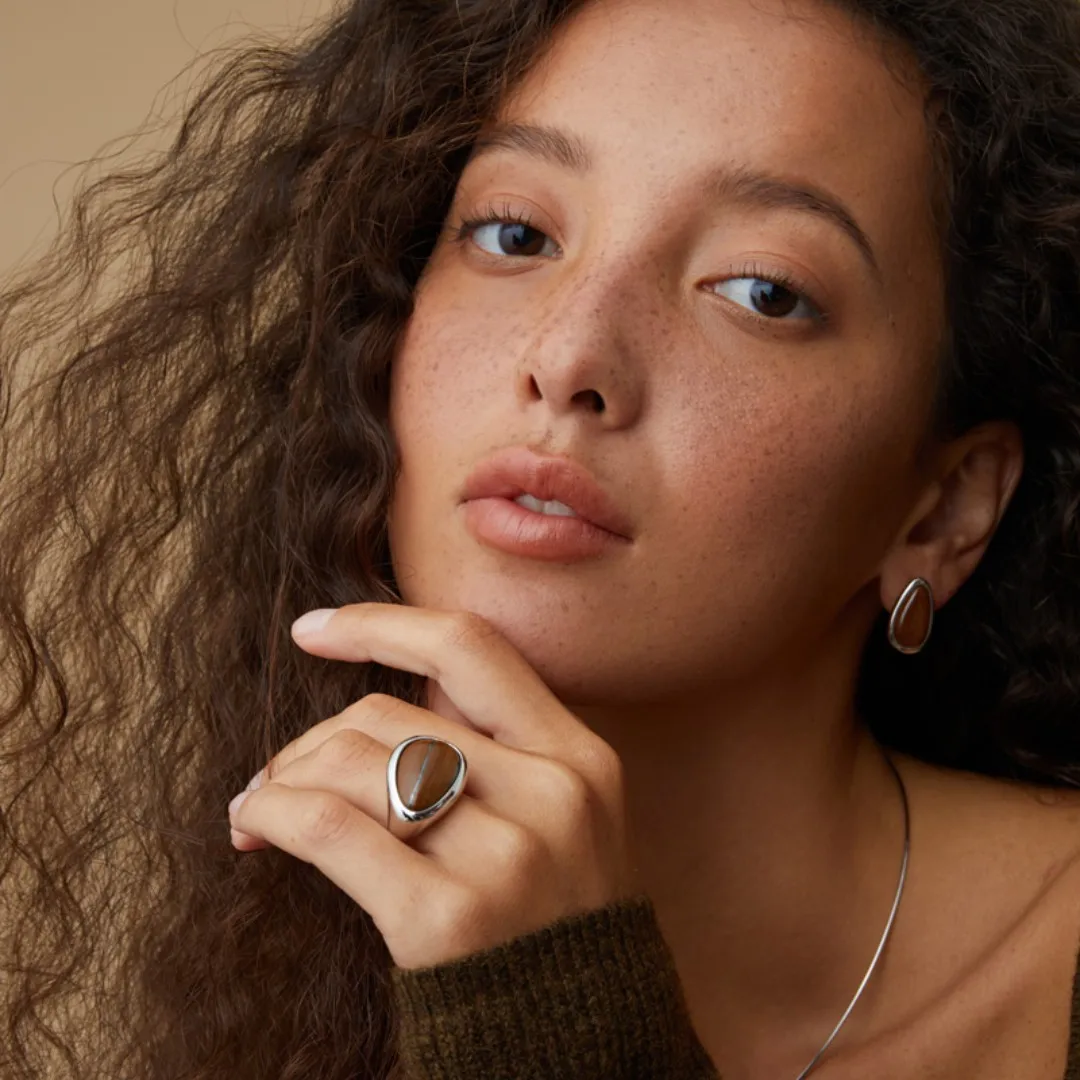 

Роскошное кольцо из натурального дерева