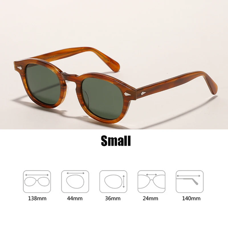 Retro Johnny Depp Sunglasses Men Women Polarized Sun Glasses Brand Vintage Acetate Frame For Male Eyeglasses Eyewear