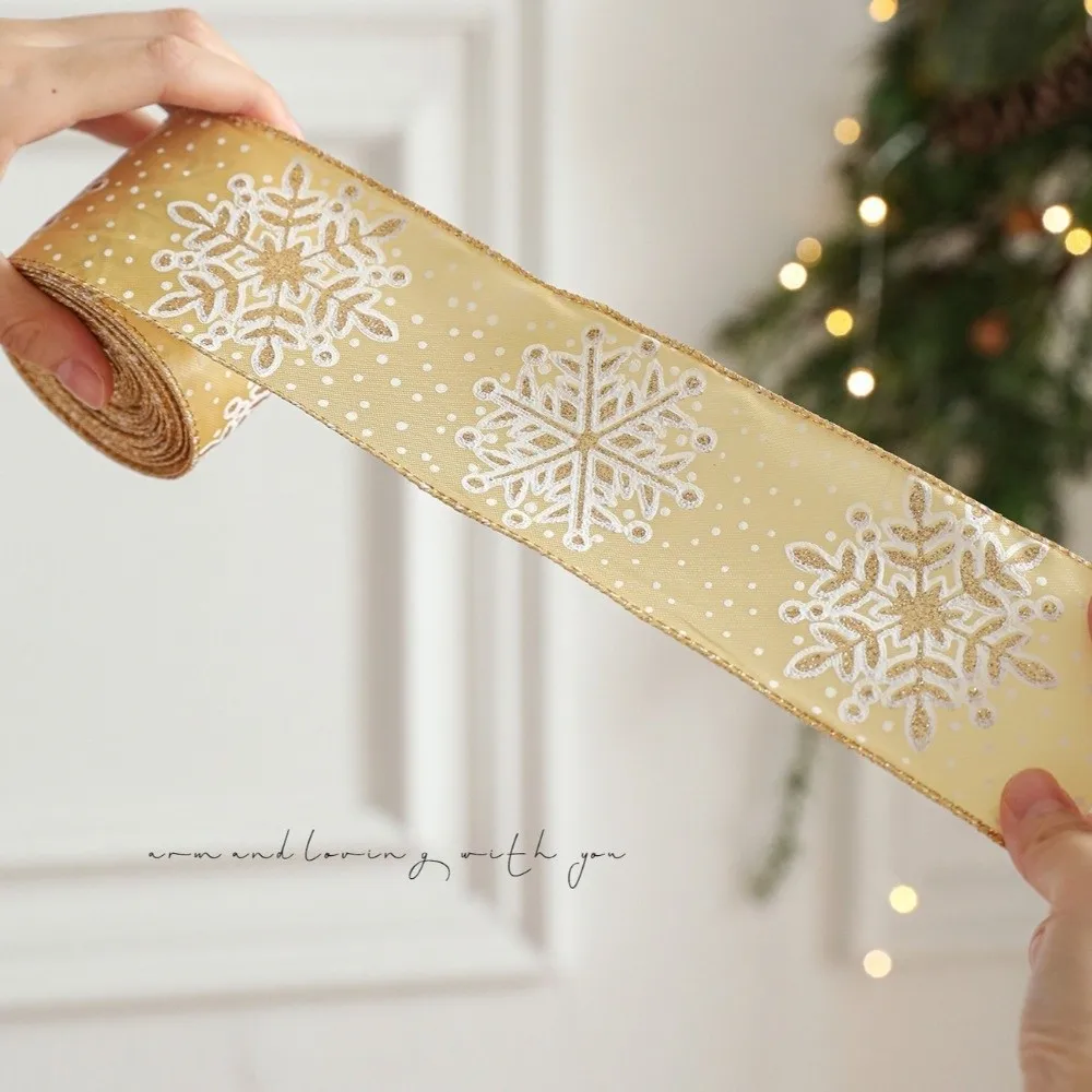 Christmas Satin Ribbon Polyester Gift Box Decoration