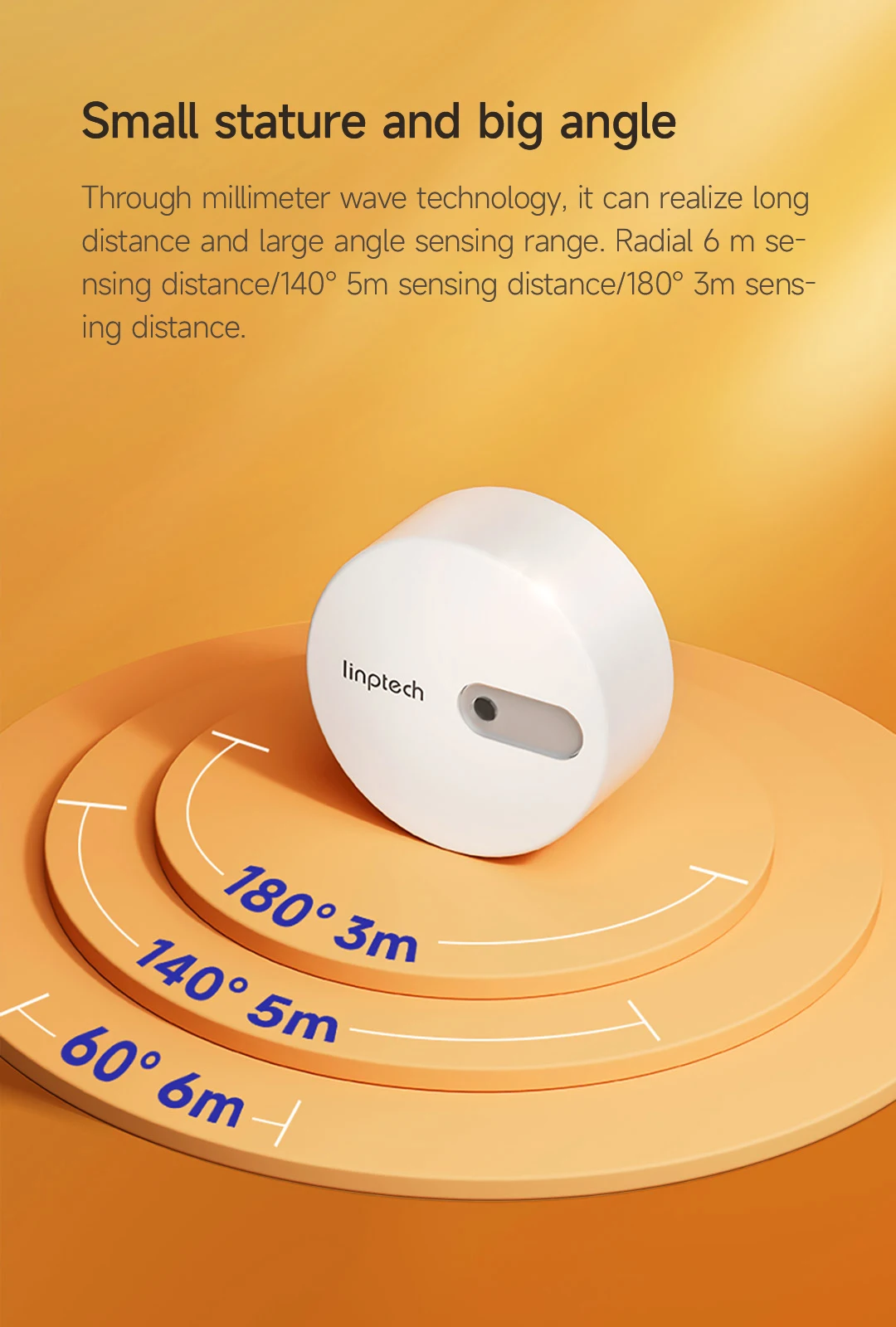 Linptech Human Body Presence ES1 Sensor Bluetooth/WiFi/ZigBee Communication Mill