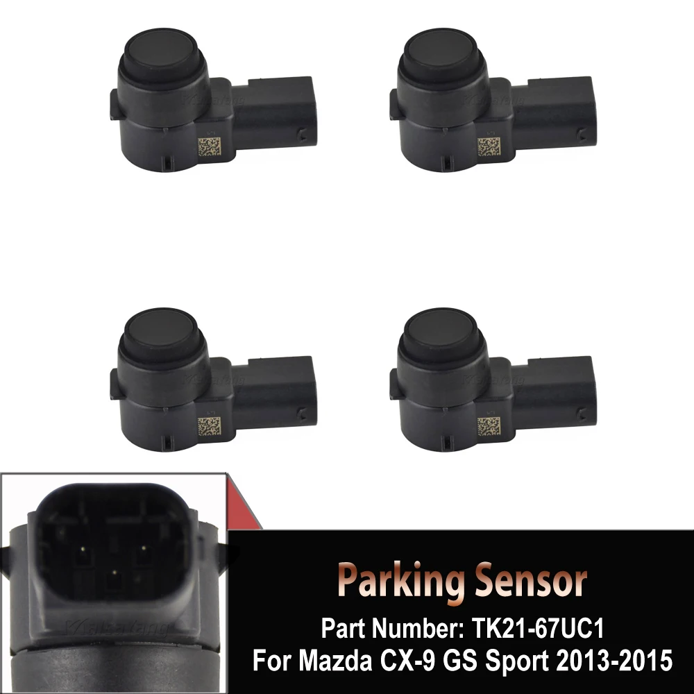 

4PCS New Bumper Reverse PDC Ultrasonic Parking Sensor TK21-67UC1 TK2167UC1 For Mazda CX-9 2013 2014 2015