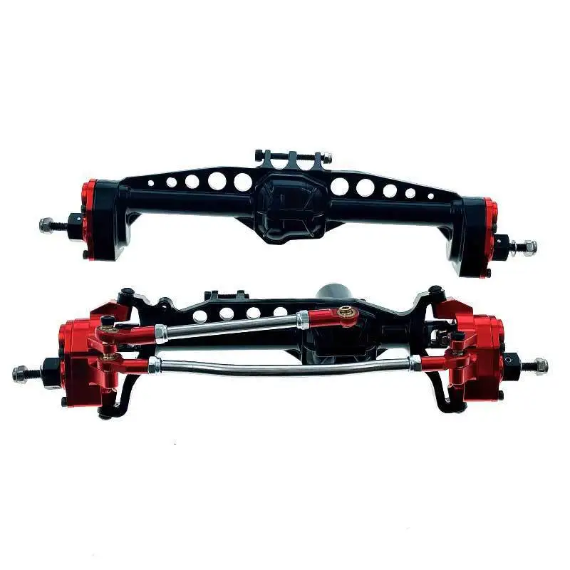 

CNC Machined Aluminum Alloy Front and Rear Portal Axle for 1/10 RC Crawler Car Axial SCX10 III AXI03007 Upgrades Parts