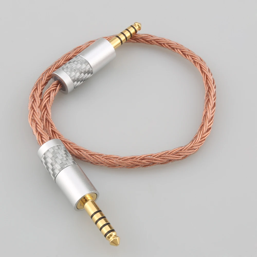 The New  7N OCC Earphone Cable 16 Core 4.4mm Balanced Male to 4.4mm Balanced Male Audio Adapter