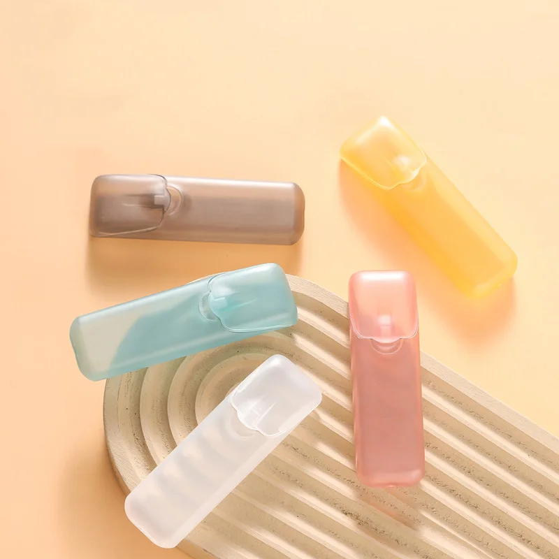 Portable Toothpick Floss Holder Compact Transparent Plastic Storage Box Pill Case Home Outdoor Travel Restaurant Camping Tools