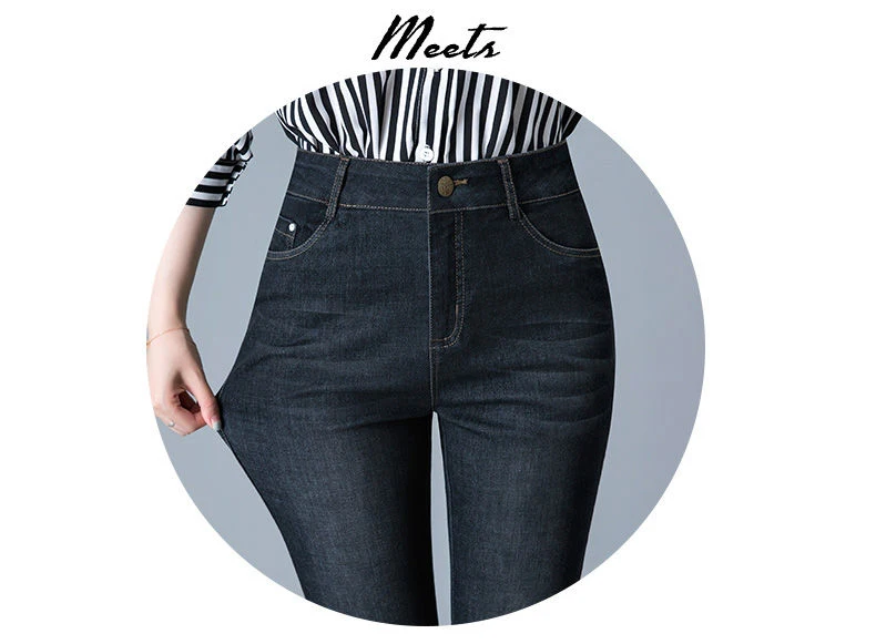 maternity jeans Women's Denim Pants 2022 Fashion Classic Stretch Pencil Jeans Lady Ankle Length Basic Washed Mid Waist Jeans Work Trousers versace jeans couture
