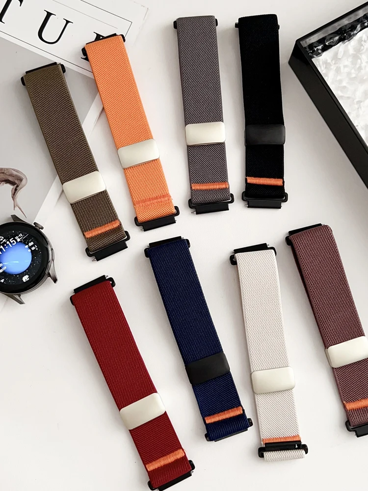 22mm Nylon Magnetic Watch Strap Bracelet