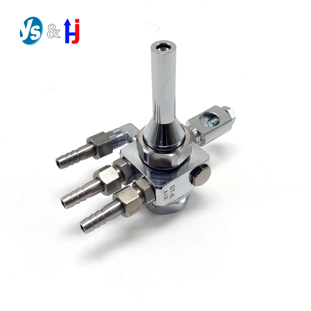 

ST-6L Automatic Surface Coating Painting Spray Gun, Multi-Purpose Adjustable Spray Width Long Distance Extended ST-6 1.3mm Round