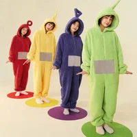 Teletubbies Cosplay pyjamas doux manches longues vêtements de nuit Dipsy Tinky Winky Po Lala maison vêtements unisexe Homewear adulte enfants cadeau 6