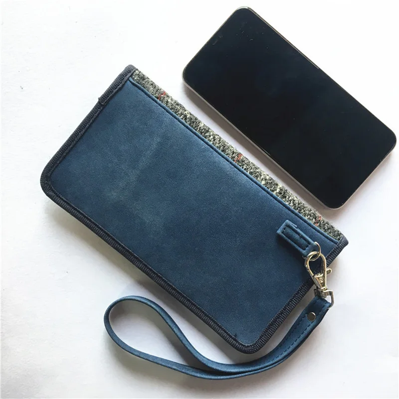Woolen Fabric Car Key Faraday Bag RFID Anti-radiation Signal Shielding Mobile Phone Bag Double-layer Anti-magnetic Scanning  Bag 6