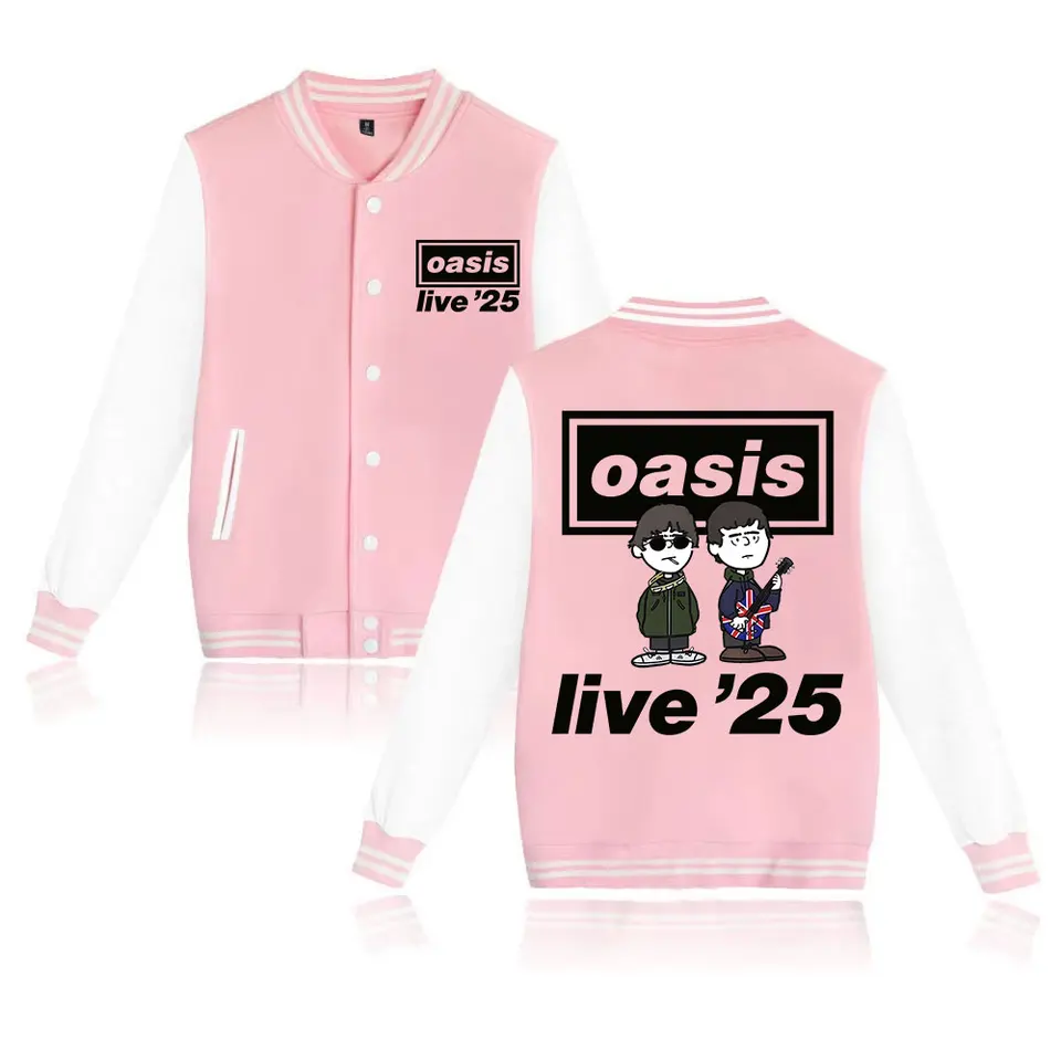 Oasis Live 25 Tour 2025 Baseball Uniform Jacket Hiphop Oasis